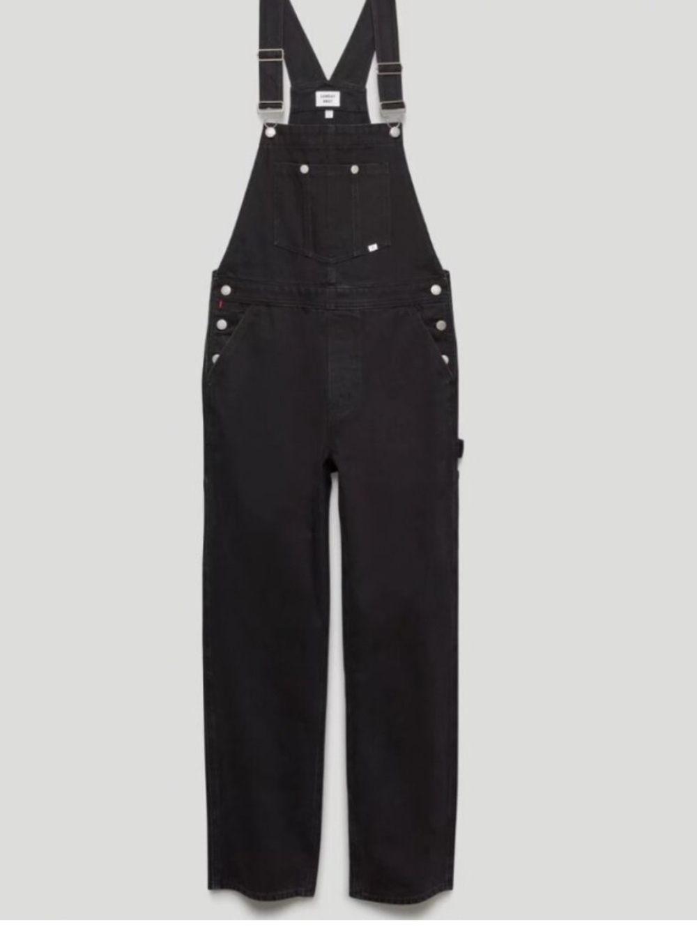 Aritzia Sunday Best Overheard Denim Overalls in Washed Black Sz S